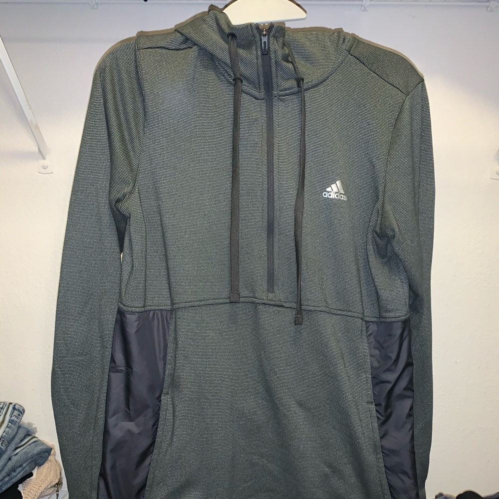 Gray Adidas Climawarm Hoodie